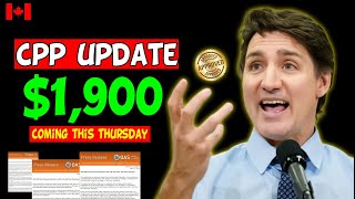 CPP UPDATE June 2024 1900 Payment Coming From CRA On This Thursday For All Canada Seniors [upl. by Messing]