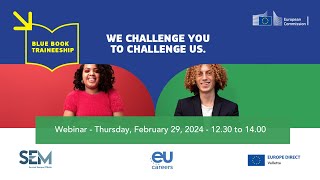 Webinar Traineeships at the European Commission 29022024 [upl. by Katherine]