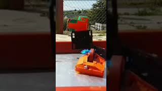 Outdoor Antweight Spinner Test Footage antweight robotcombat battlebots robotwars robotbattle [upl. by Kentiggerma]