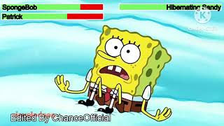 SpongeBob and Patrick can Hibernating Sandy with Healthbars [upl. by Aticilef263]