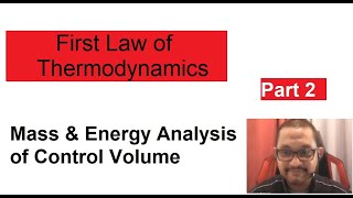 Thermodynamics 1 Chap3 Part 2 First Law of Thermodynamics [upl. by Neelyhtak]