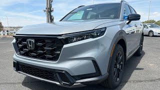 2025 Honda CRV Sport L Hybrid  Urban Grey Pearl  Walkaround [upl. by Erdnaid240]