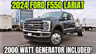 2024 Ford F550 Lariat The Ultimate Ford Super Duty Comes With A 2000 Watt Generator [upl. by Atalante]