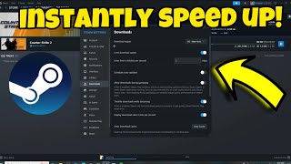 How to Speed Up Downloads on Steam Updated [upl. by Adnahcal]