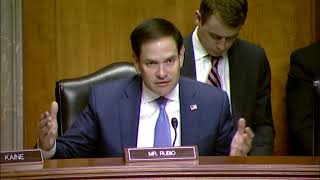 Senator Rubio questions witnesses at an SFRC hearing [upl. by Ytirahc643]