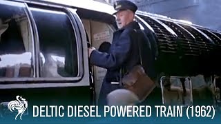 Deltic Diesel Powered Train 1962  British Pathé [upl. by Nahtannoj]