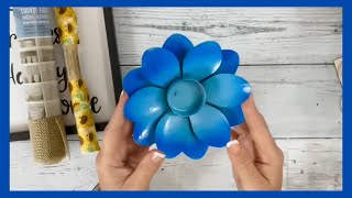 Sunflower Decor DIY  Dollar Tree DIY  Just 1 Craft [upl. by Gurevich]