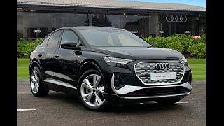 Approved Used Audi Q4 ETron S line Sportback 45 82kWh Auto  Blackburn Audi [upl. by Asilla246]