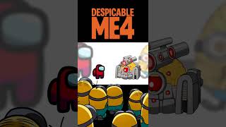 Mini Crewmate Kills Creepy Despicable Me 4 Minions Characters  Among Us [upl. by Reppep656]