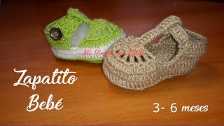 Como tejer ZAPATITOS BEBE CROCHET GANCHILLO Tutorial paso a paso  Parte 2 de 2 [upl. by Rycca]