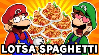 MARIO AND LUIGI EAT LOTSA SPAGHETTI [upl. by Eelarat]