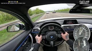 BMW F30 320d  POV Drive on German Autobahn  Top Speed [upl. by Lorianna284]