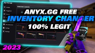 BEST FREE CSGO INVENTORY CHANGER  ANYXGG  2023 [upl. by Frierson122]