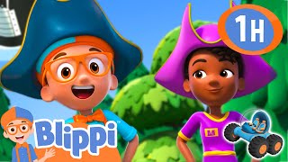 Blippi Becomes a PIRATE  Blippi and Meekah Best Friend Adventures  Educational Videos for Kids [upl. by Etteiram]