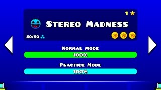 Geometry Dash Walkthrough  Level 1 Stereo Madness ALL COINS [upl. by Misab]