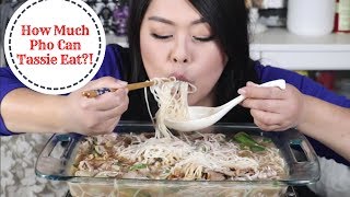 2 Bowls of Pho Challenge Mukbang [upl. by Aborn625]