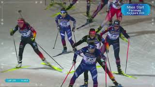 BIATHLON 2024 2025 Mass Start Femmes Kontiolahti 2024 [upl. by Cumine880]