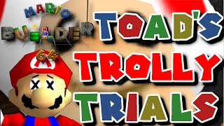 This Mario Builder 64 level is CRAZY  Toads Trolly Trials by Lemmie6 [upl. by Annauqahs]