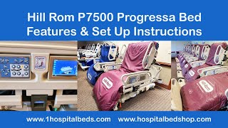 Hill Rom P7500 Progressa Features and Set Up Instructions [upl. by Negem]