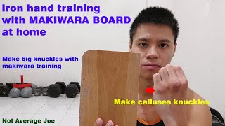 Iron Hand Training with Makiwara Board  Iron Fist Knuckle Conditioning Makiwara [upl. by Beane]