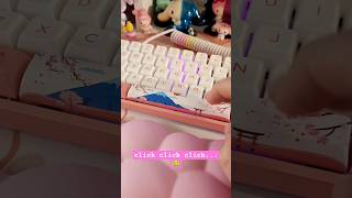 PBT vs resin ⌨️ keycaps keyboard mechanicalkeyboard kawaii hellokitty sanrio desksetup cute [upl. by Allissa]