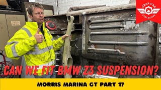 Floor repairs and BMW Suspension  Marina GT Part 17 [upl. by Gerladina478]