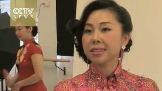 Chinese classic Qipaostyle dress gains international attention [upl. by Alleuqram775]