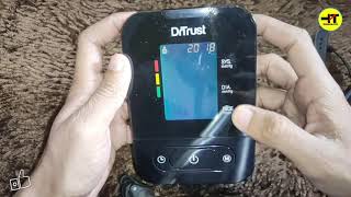 Dr Trust Digital Blood Pressure Monitor Features and Settings In Hindi [upl. by Toile]