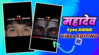 Mahadev Eyes Transition Video Editing  Mahadev Eyes Opening Video Editing Tutorial Capcut Tutorial [upl. by Ainimre465]