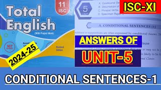 ISCXI  Total English solution 202425  Answers of unit5  Solutions of Conditional sentences1🔥 [upl. by Ahsei]