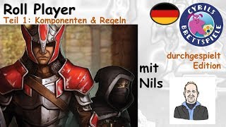 Cyrils Brettspiele  Roll Player Brettspiel S151E01  Komponenten amp Regeln [upl. by Attennek273]