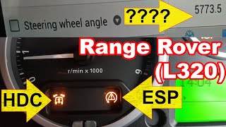 Range Rover ESP and HDC lights on U0428 amp U0126 Fault finding and repair [upl. by Eleets796]