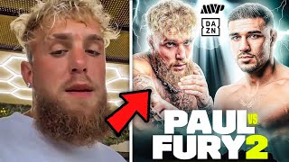 Jake Paul Responds To Tommy Fury REMATCH [upl. by Druce]