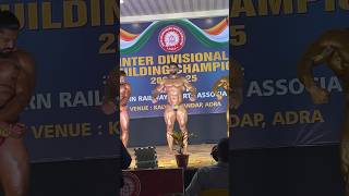 Guest Posing 🔥Indianbodybuilding91 goldmedal motivation bodybuilding gurjar [upl. by Lehctim]