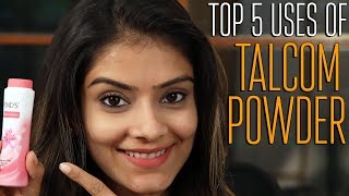 Top 5 Uses Of Talcum Powder  Home Remedies  Uses of Talcum Powder  Foxy Makeup Tutorial Videos [upl. by Kcarb]