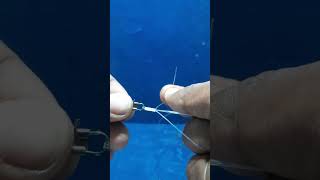 A novel way of mounting the swivel🎣knots hook reels reelsvideo fishingtips [upl. by Phares]