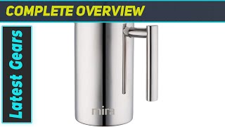 MIRA 34 oz Stainless Steel French Press Coffee Maker Experience the Ultimate Brewing Power [upl. by Annawoj701]