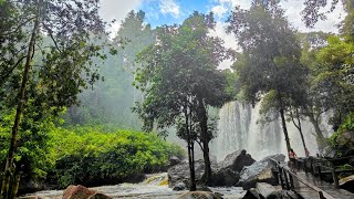 Discover Cambodia Kulen Waterfall Poeng Ta Kho Cliff amp Preah Ang Thom Pagoda [upl. by Casilde]