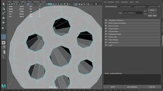 How to Create Revolver Barrel cylinder in Maya [upl. by Compte]