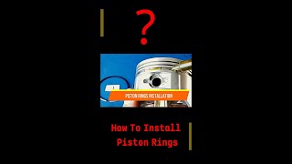 How to Install Piston Rings repairingshow [upl. by Corder903]