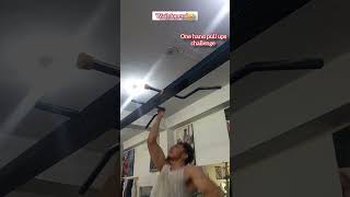 One hand pull ups challenge  Hai koi jo kar sake 🤣  funny [upl. by Epoh551]