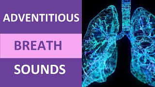 Adventitious Breath Sounds Nursing NCLEX  Adventitious Lung Sounds Audio [upl. by Carboni]