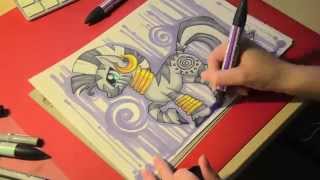 Speed drawing MLP  Zecora [upl. by Nilerual135]