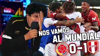 REACCION COLOMBIA VS PERU 01  PERU AL MUNDIAL  ELIMINATORIA QATAR 2022 [upl. by Nnairak]