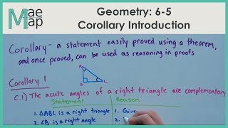 Geometry 65 Corollary Introduction [upl. by Zulch]