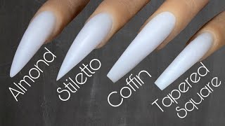 Beginner Nail Tech  How To Shape Nails  Acrylic Nail Tutorial [upl. by Aneloj]