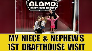 Whats It Like Taking Kids to Their FIRST Alamo Drafthouse Movie [upl. by Molahs541]