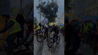 Cyclists riding in Heavy Rain in such cold weather 😳 [upl. by Anirod]