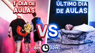 PRIMEIRO DIA DE AULA VS ULTIMO DIA [upl. by Adnof986]