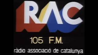 Ràdio Associació de Catalunya RAC 105  jinglesintonia  CCRTVCCMA  19871988 [upl. by Yoreel402]